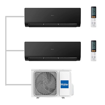 Мульти сплит-система настенная Haier AS25S2SF2FA-B / AS25S2SF2FA-B / 2U50S2SM1FA-3 Inverter