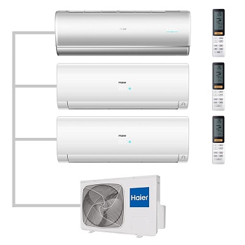 Мульти сплит-система настенная Haier AS35S2SJ2FA-S / AS35S2SF2FA-W / AS25S2SF2FA-W / 3U70S2SR5FA Inverter