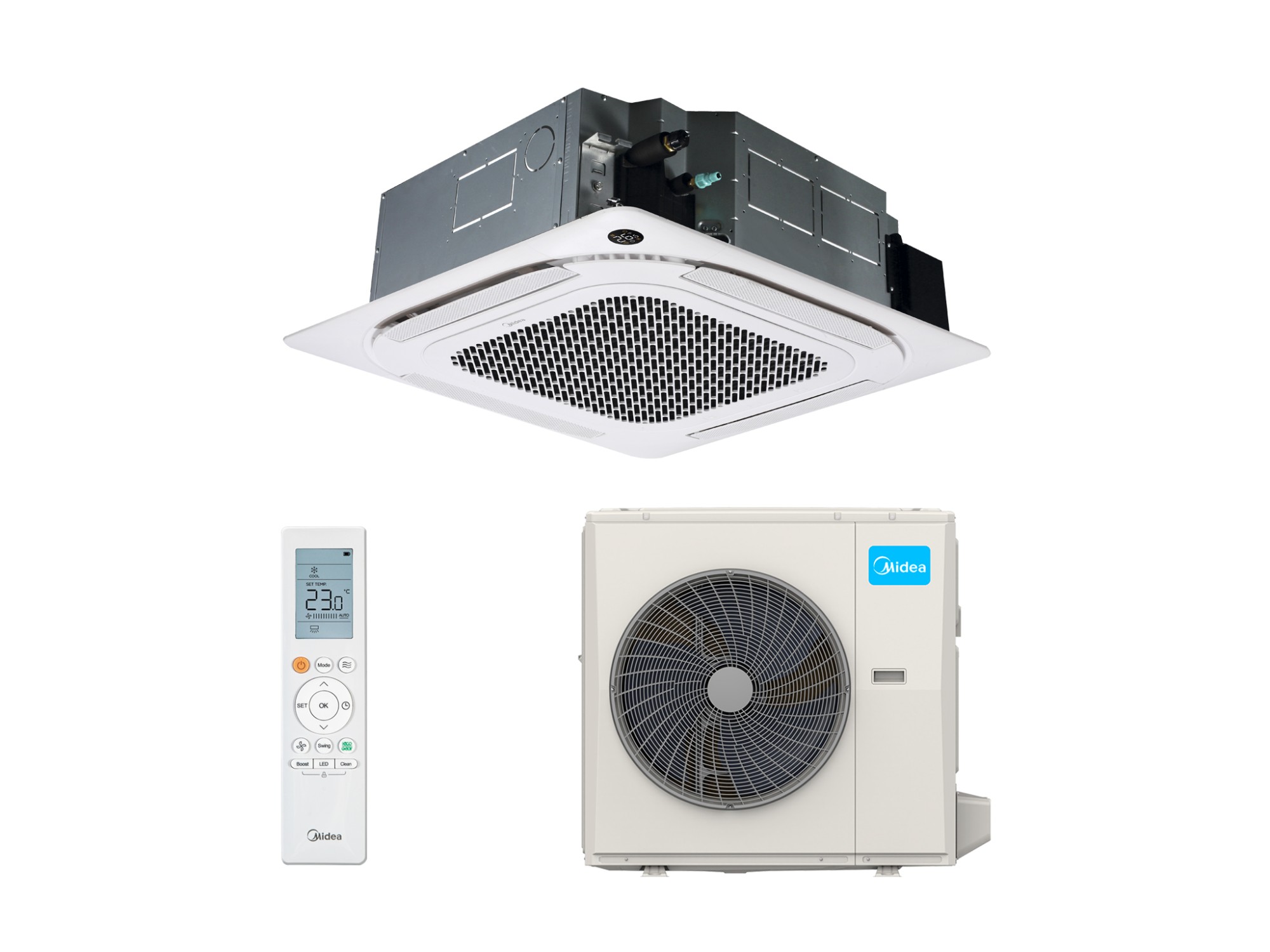 Кассетная сплит-система Midea -55HRFNX(GA)-B/MOA1U-55FQN8G1/T-MBQ4-04AWD Inverter