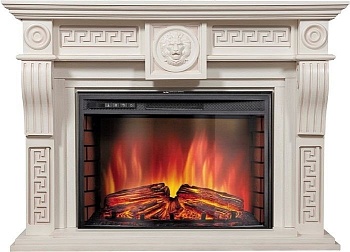 Каминокомплект Electrolux Vittoriano 26 Sphere с очагом EFP/P-2620RLS шпон белёный дуб