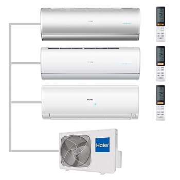 Мульти сплит-система настенная Haier AS25S2SJ2FA-S / AS35S2SJ2FA-W / AS25S2SF2FA-W / 3U70S2SR5FA Inverter