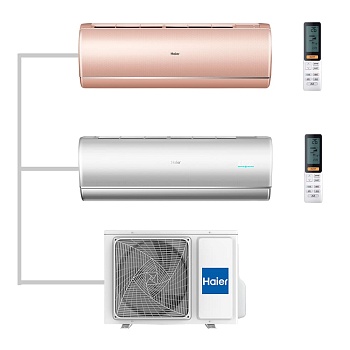 Мульти сплит-система настенная Haier AS25S2SJ2FA-G / AS25S2SJ2FA-S / 2U40S2SM1FA Inverter