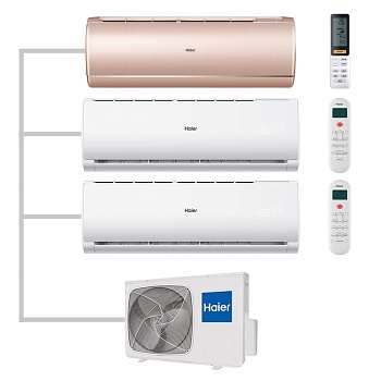 Мульти сплит-система настенная Haier AS35S2SJ2FA-G / AS12TS6HRA-M / AS12TS6HRA-M / 3U70S2SR5FA Inverter