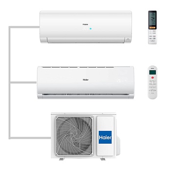 Мульти сплит-система настенная Haier AS25S2SF2FA-W / AS07TS6HRA-M / 2U40S2SM1FA Inverter