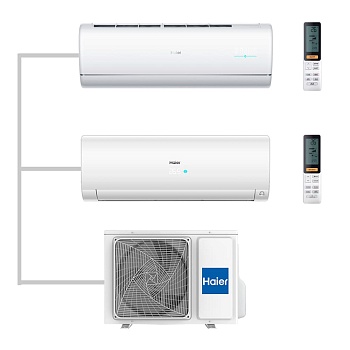 Мульти сплит-система настенная Haier AS25S2SJ2FA-W / AS25S2SF2FA-W / 2U40S2SM1FA Inverter