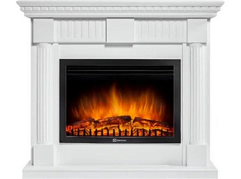 Каминокомплект Electrolux Colonna 25U (угловой) с очагом EFP/P-2720RLS белый