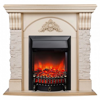 Электрокамин RealFlame  Athena WT с очагом Fobos Lux Black
