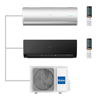 Мульти сплит-система настенная Haier AS25S2SJ2FA-S / AS25S2SF2FA-B / 2U40S2SM1FA Inverter