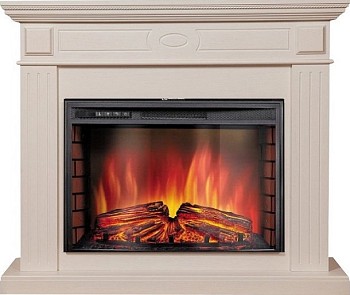 Каминокомплект Electrolux Bianco 26 Sphere с очагом EFP/P-2620RLS шпон белёный дуб