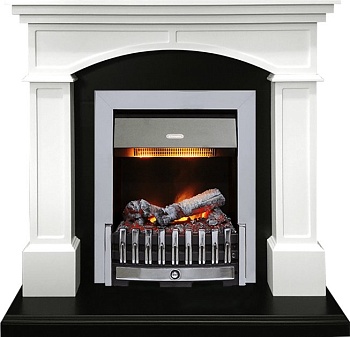 Каминокомплект Dimplex Langford - Белый с черным с очагом Danville Chrome FB2