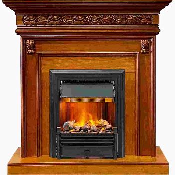 Каминокомплект Dimplex Valletta - Орех с очагом Brookline Black