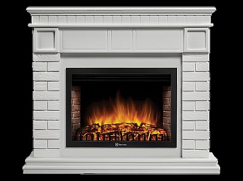 Портал Firelight Bricks 30 камень белый, белая эмаль