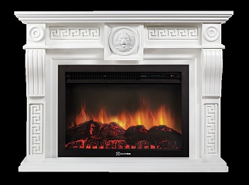 Каминокомплект Electrolux Vittoriano 26/30 с очагом EFP/P-2620RLS белый