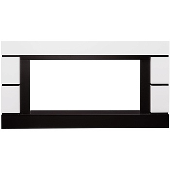 Портал Royal Flame  Modern - Белый с черным (Высота 710 мм)