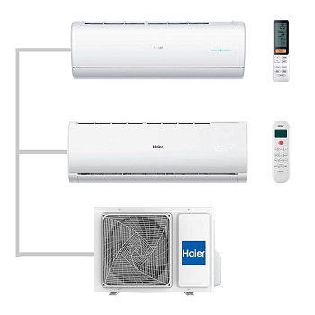 Мульти сплит-система настенная Haier AS25S2SJ2FA-W / AS07TS6HRA-M / 2U40S2SM1FA Inverter