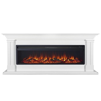 Каминокомплект Royal Flame  Lyon 60 - Белый с очагом Vision 60 LOG LED