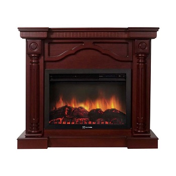 Каминокомплект Electrolux Rome 26/30 с очагом EFP/P-3020LS шпон красное дерево