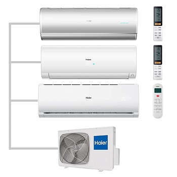 Мульти сплит-система настенная Haier AS35S2SJ2FA-S / AS25S2SF2FA-W / AS07TS6HRA-M / 3U70S2SR5FA Inverter