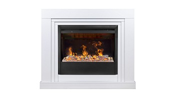 Электрокамин RealFlame  Stanley 26 WT с очагом Helios 26 SBG 3D