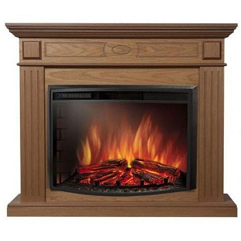 Каминокомплект Electrolux Bianco 26/30 с очагом EFP/P-2620RLS шпон орех