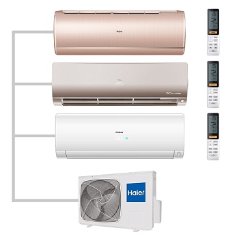 Мульти сплит-система настенная Haier AS25S2SJ2FA-G / AS35S2SF2FA-G / AS35S2SF2FA-W / 3U70S2SR5FA Inverter