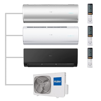 Мульти сплит-система настенная Haier AS25S2SJ2FA-S / AS35S2SJ2FA-W / AS25S2SF2FA-B / 3U70S2SR5FA Inverter
