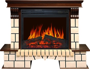 Каминокомплект Royal Flame  Pietra - Темный дуб с очагом Jupiter FX New