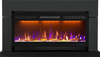 Каминокомплект Royal Flame  Lindos Graphite Grey (Ширина 1470мм) с очагом Crystal 40 RF