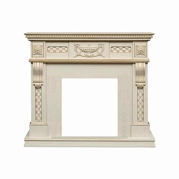 Портал Royal Flame  Corsica - Слоновая кость с патиной (Ширина 1100)
