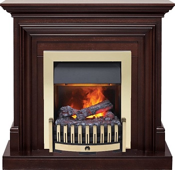 Каминокомплект Dimplex Bradford - Темный дуб с очагом Danville Brass FB2