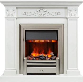 Каминокомплект Dimplex Verona - Белый дуб с очагом Chesford