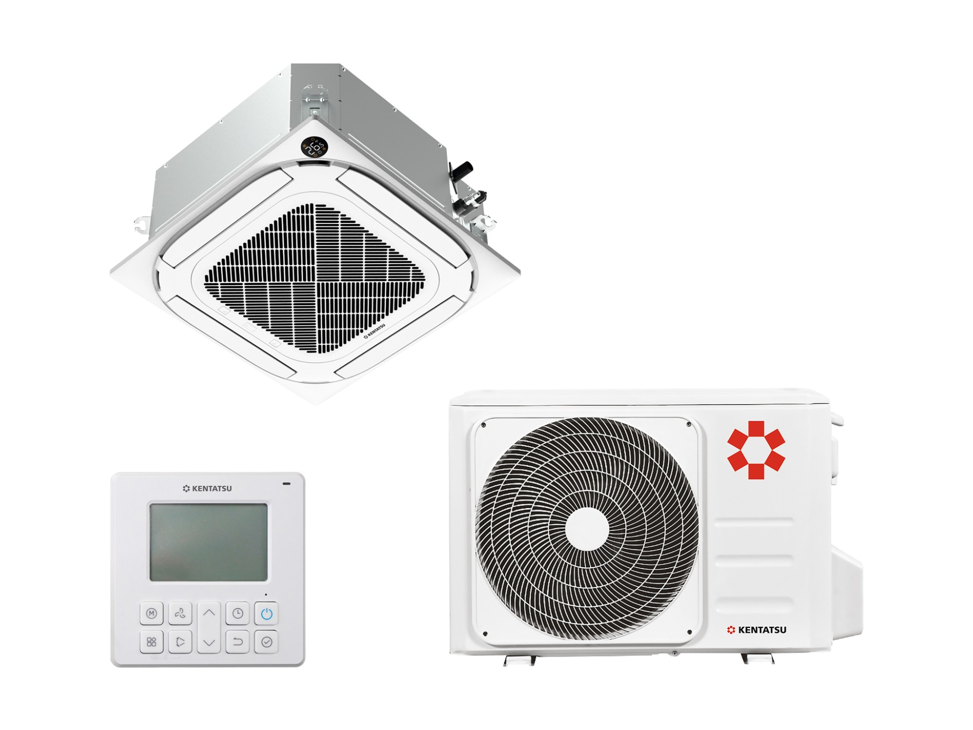 Кассетная сплит-система Kentatsu KSZG35HFAN1/KSUTG35HFAN1/KPU65-D4 on/off