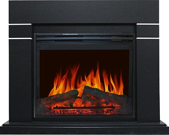 Каминокомплект Royal Flame  Lindos - Черный (Высота 985мм) с очагом Jupiter FX New