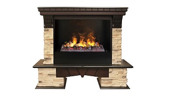 Электрокамин RealFlame  Rockland 26 AO с очагом 3D Cassette 630 + Black Panel