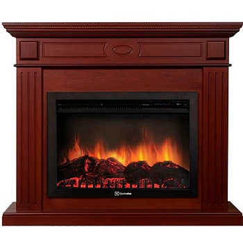 Каминокомплект Electrolux Bianco 26/30 с очагом EFP/P-3020LS шпон красное дерево