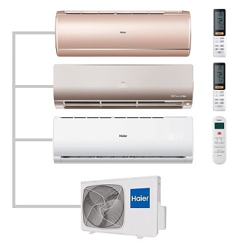 Мульти сплит-система настенная Haier AS35S2SJ2FA-G / AS25S2SF2FA-G / AS07TS6HRA-M / 3U70S2SR5FA Inverter