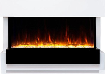 Каминокомплект Royal Flame  Cube 36 - Белый с черным с очагом Astra 36 RF