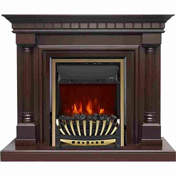 Каминокомплект Royal Flame  Dallas - Темный дуб с очагом Aspen Gold