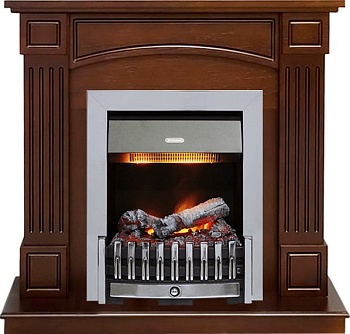 Каминокомплект Dimplex Boston - Темный дуб (Высота 92.5см) с очагом Danville Chrome FB2