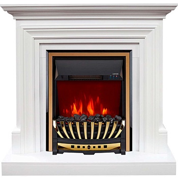 Каминокомплект Royal Flame  Bradford - Белый с очагом Aspen Gold